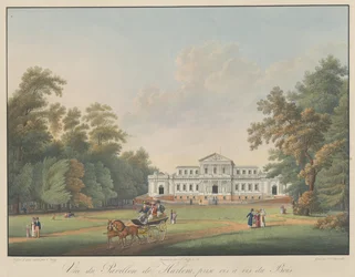 Ansicht des Pavillons von Harlem, gegenüber von Bois